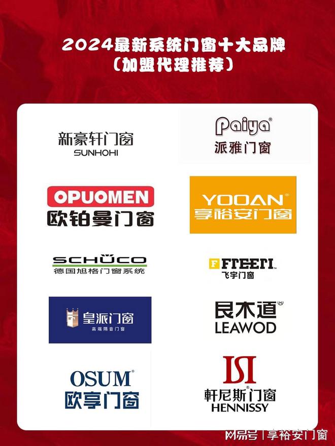 2024门窗加盟推荐系统断桥铝门窗十大品牌(图1) 2024门窗加盟推荐系统断桥铝门窗十大品牌(图1)